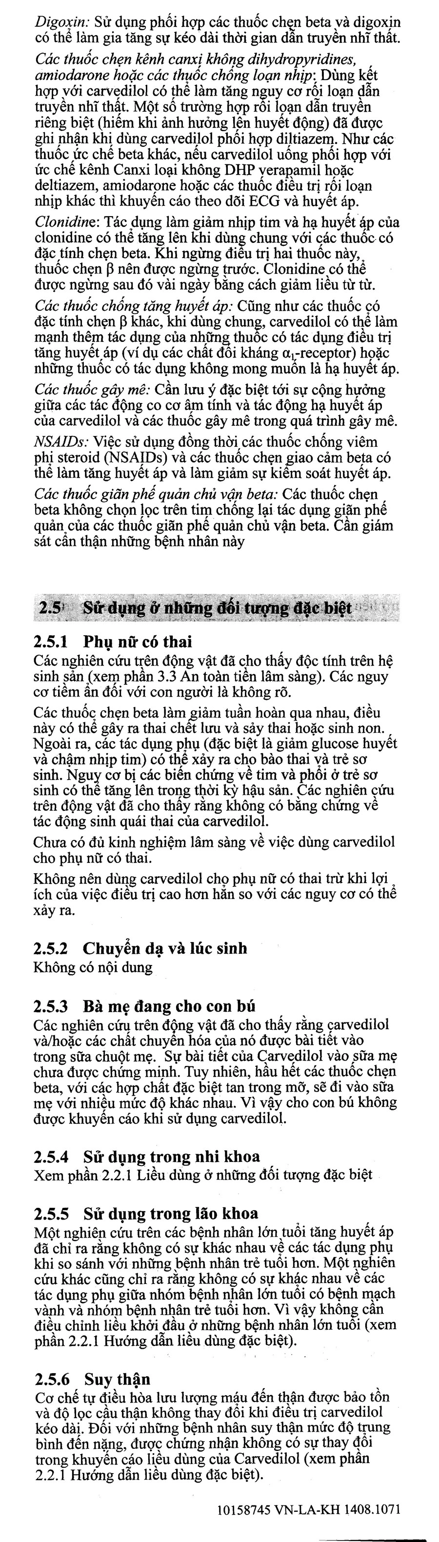 Dilatrend 12.5mg trị tăng huyết áp, suy tim (3 vỉ x 10 viên) - 10